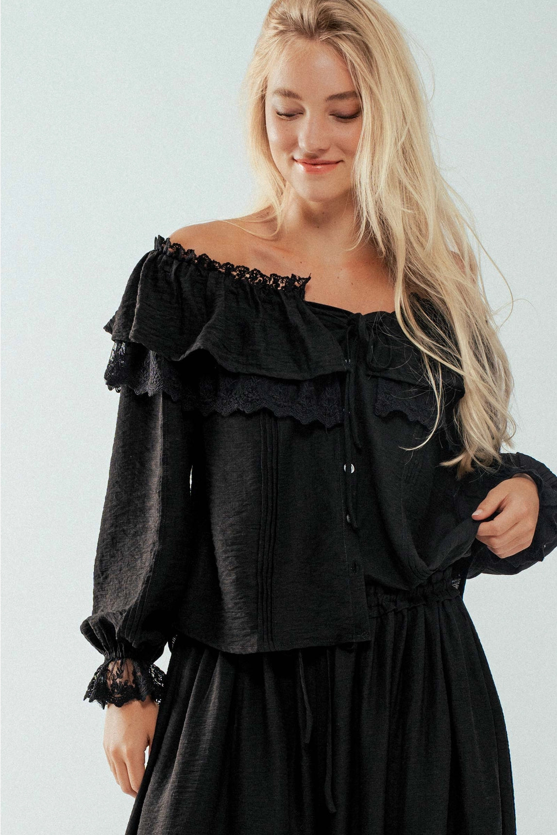 Victorian-Inspired Ruffle Blouse