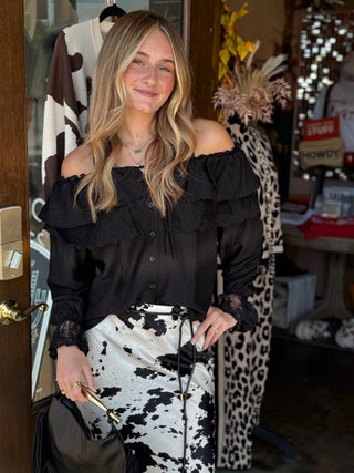Victorian-Inspired Ruffle Blouse