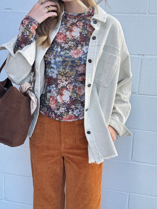 Oversized Corduroy Jacket | Relaxed Fit Fall Outerwear