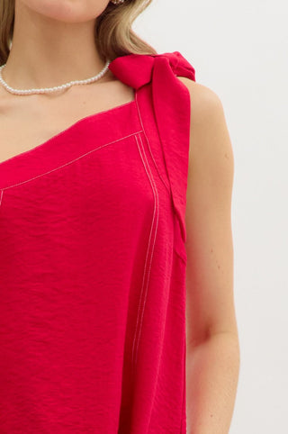 One shoulder pullover