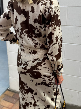 The Cowhide Satin Midi Ski