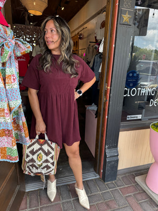 CORDUROY MINI DRESS