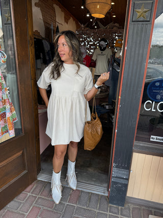 CORDUROY MINI DRESS