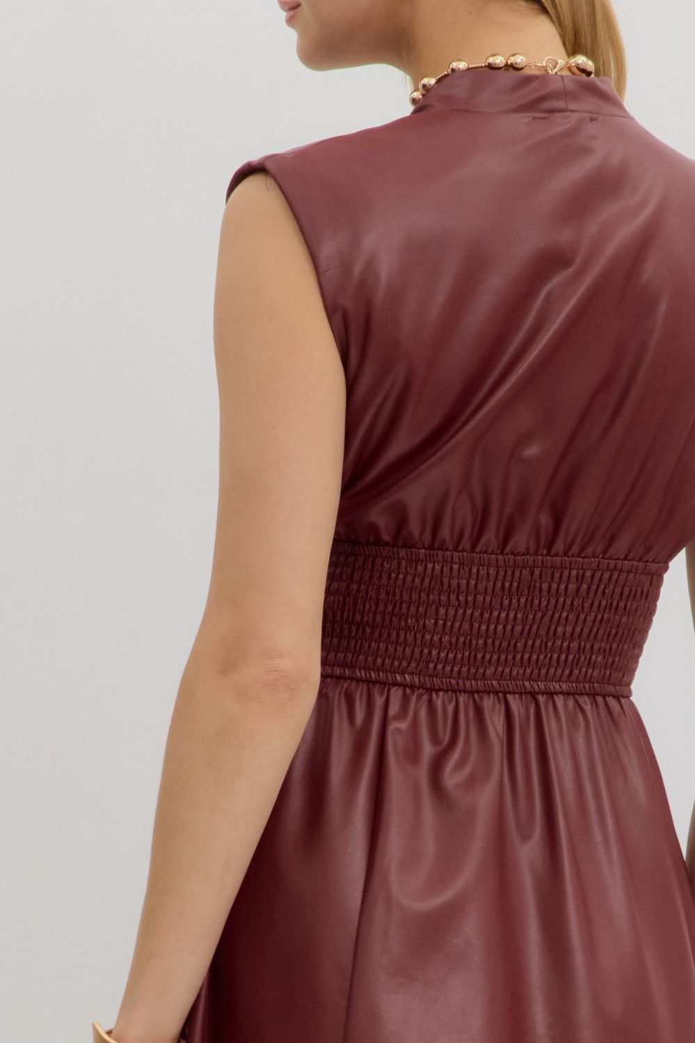 Burgundy Midi dress