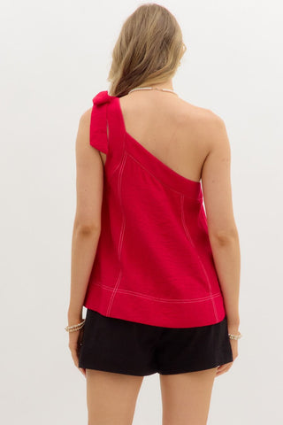 One shoulder pullover