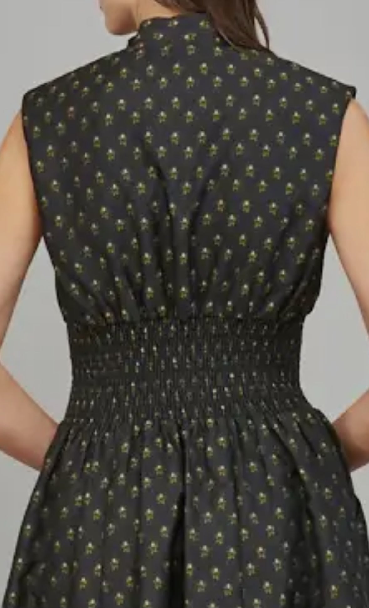 V-Neckline Front Zip-Up Midi
Dress
