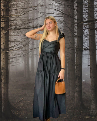 Black Tiered Maxi Dress