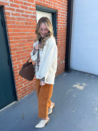 Oversized Corduroy Jacket | Relaxed Fit Fall Outerwear