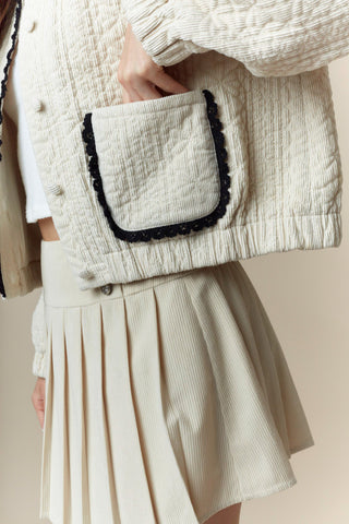Cream/Black Jacket