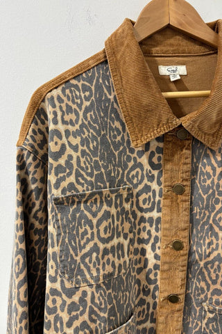 leopard print  jacket