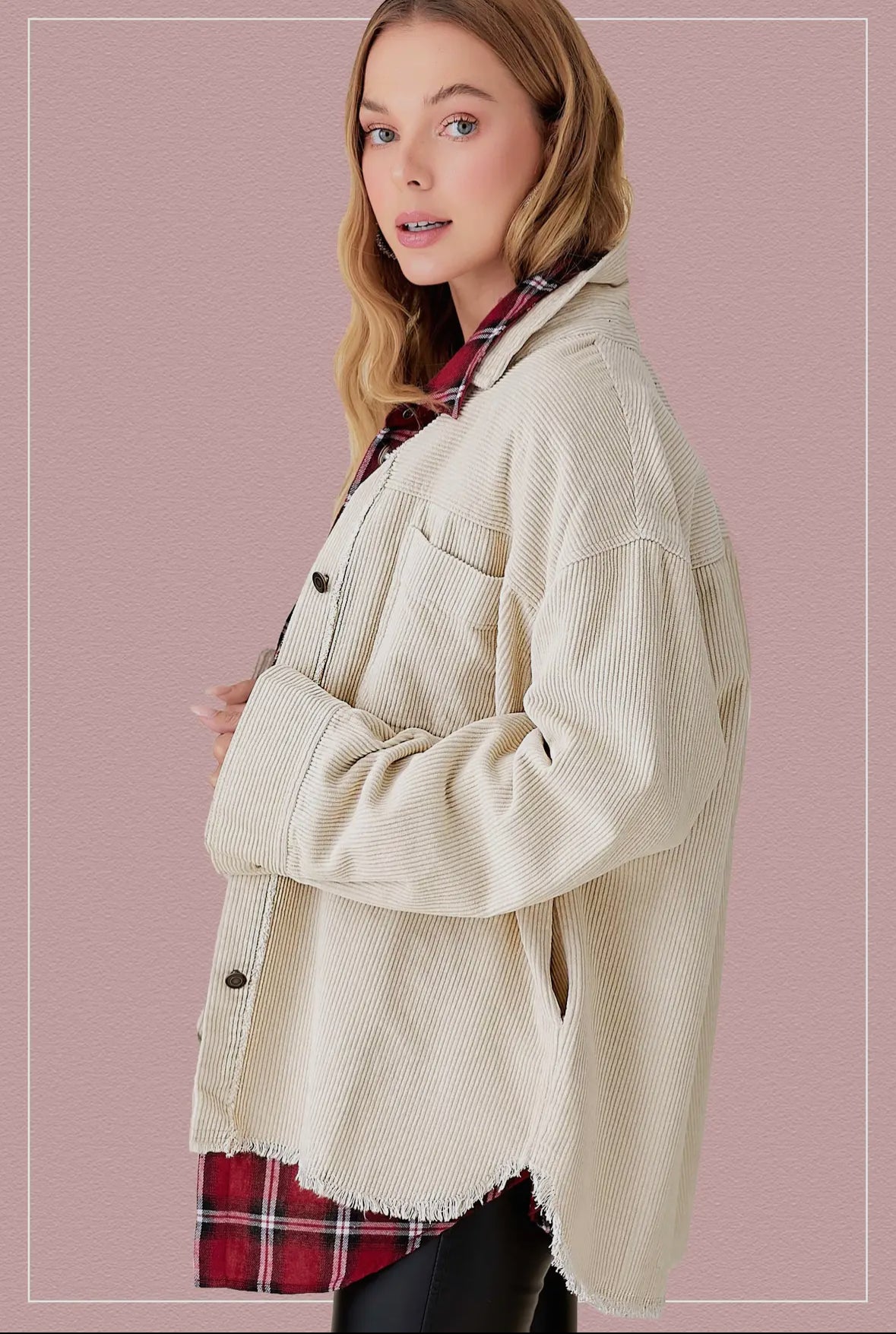 Oversized Corduroy Jacket | Relaxed Fit Fall Outerwear