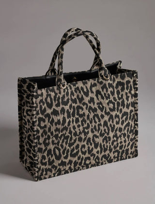 Leo Leopard Print Tote