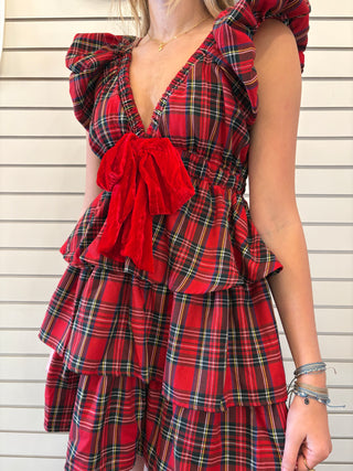 Plaid Tidings Bow Mini