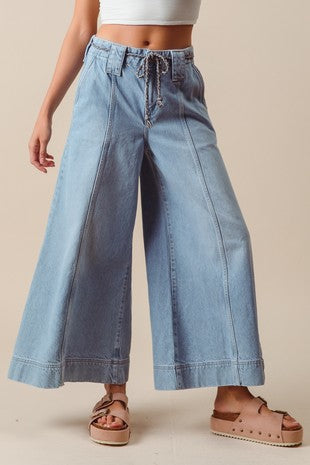 Denim Wide Leg Jeans