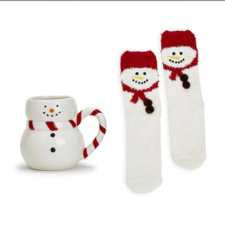 Festive mug with super soft cozy socks