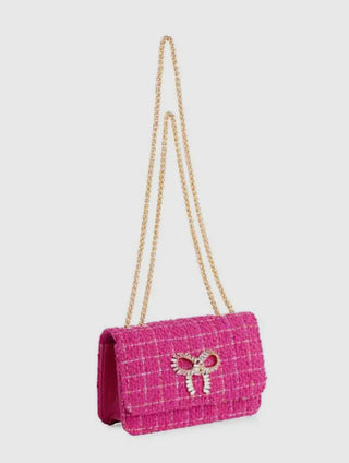 The Roa Shoulder Bag: Luxe Tweed and Sparkle