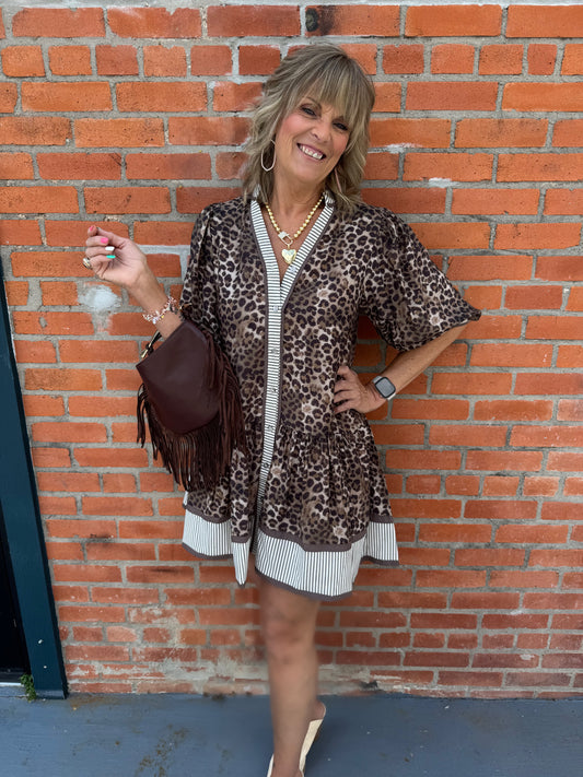 Leopard print dress