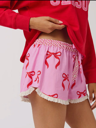 Bow boxer shorts
