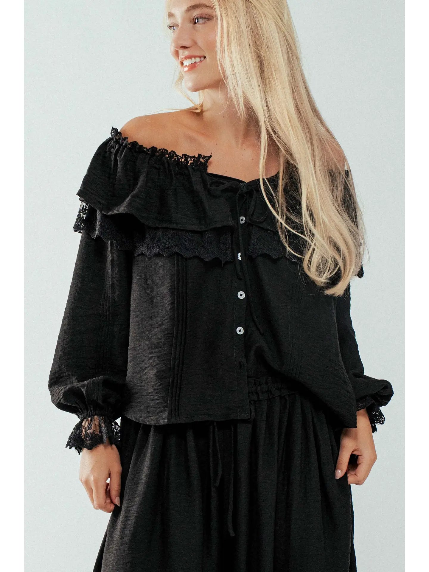 Victorian-Inspired Ruffle Blouse