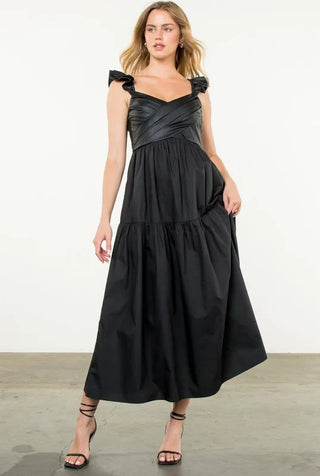 Black Tiered Maxi Dress
