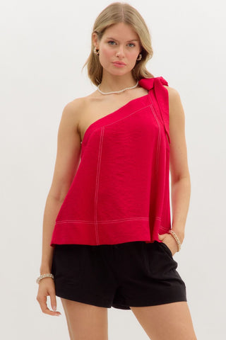One shoulder pullover