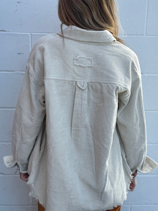 Oversized Corduroy Jacket | Relaxed Fit Fall Outerwear