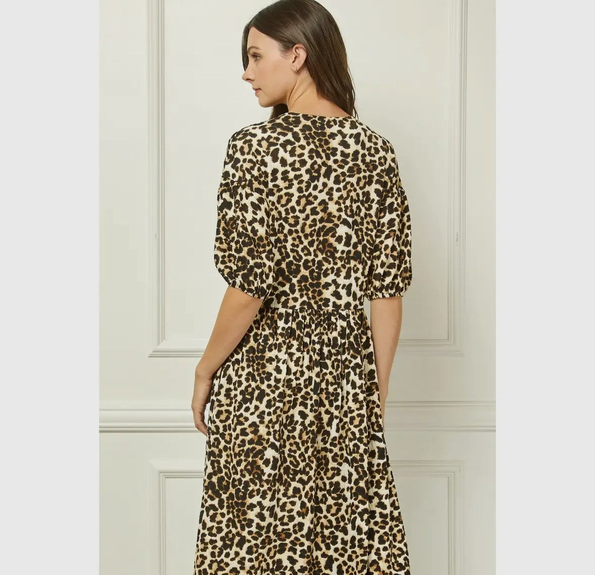 Leopard Print Ribbon Tie
Long Dress