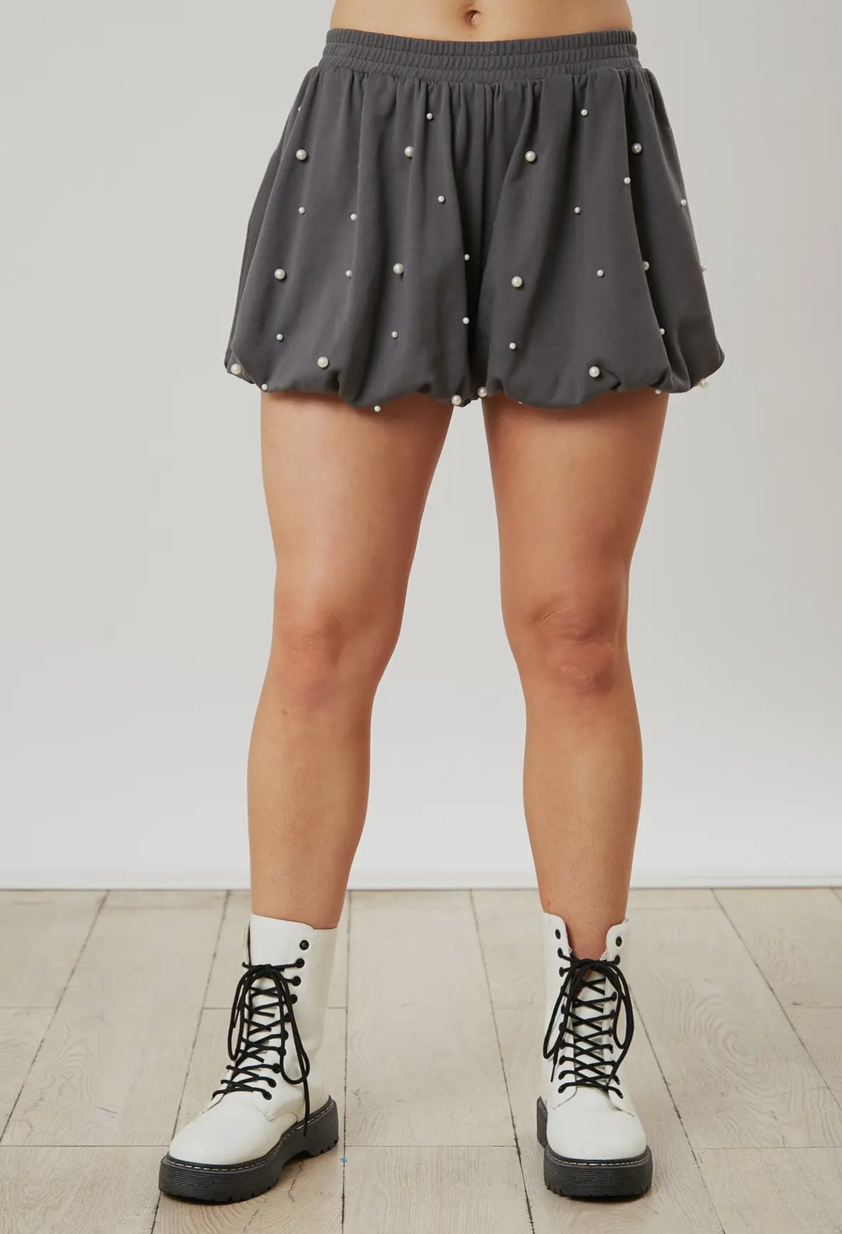 Pearl Trim Bubble Shorts