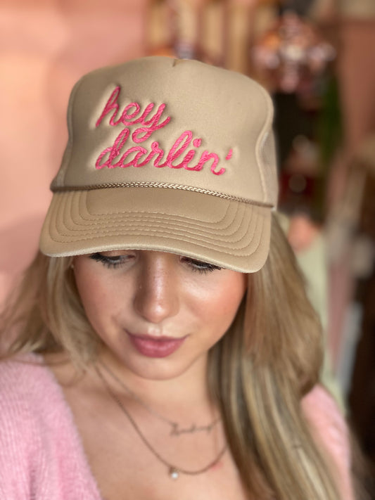 Tan trucker hat