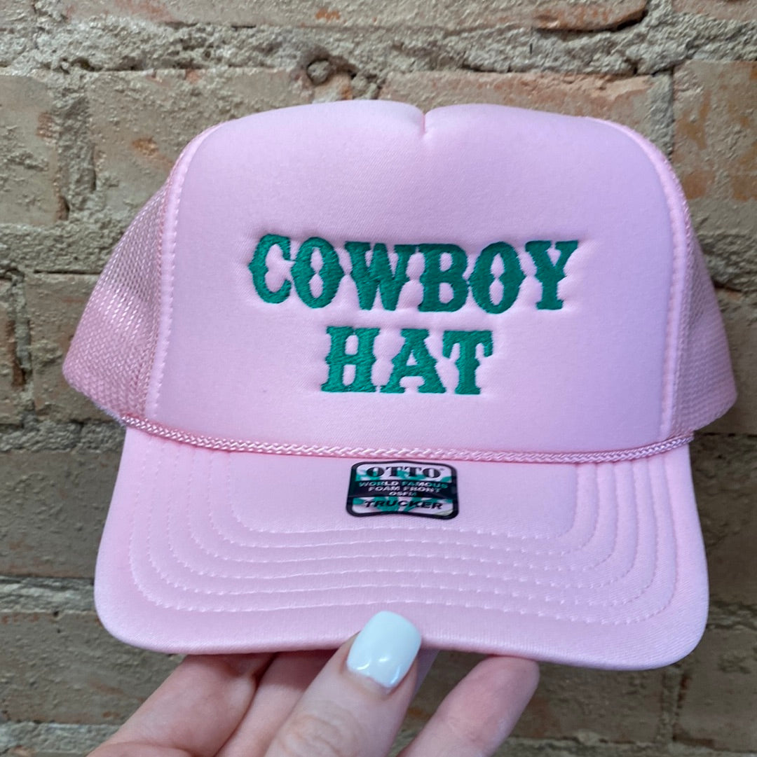 Pink embroidered Trucker hat