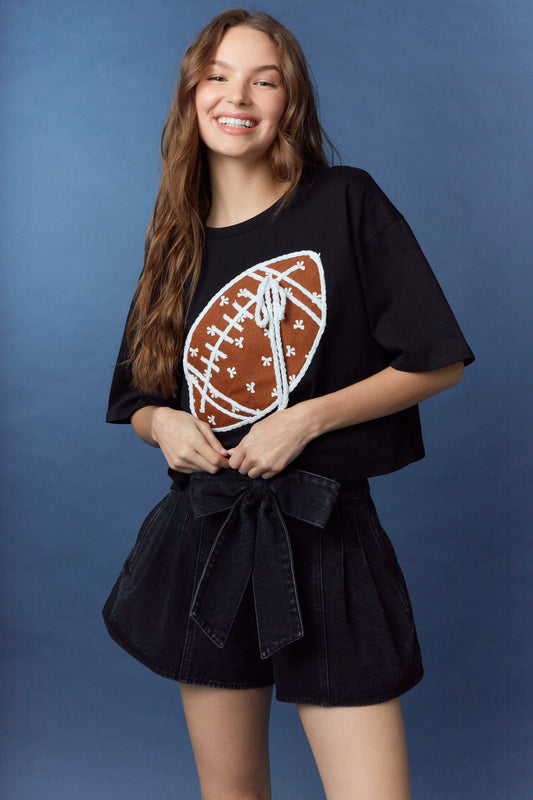 Black Football Shirt