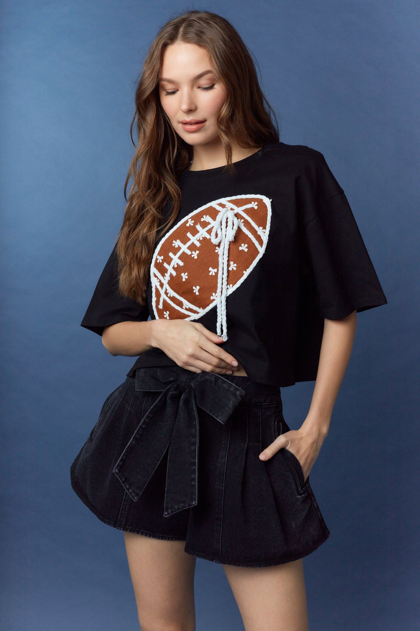 Black Football Shirt