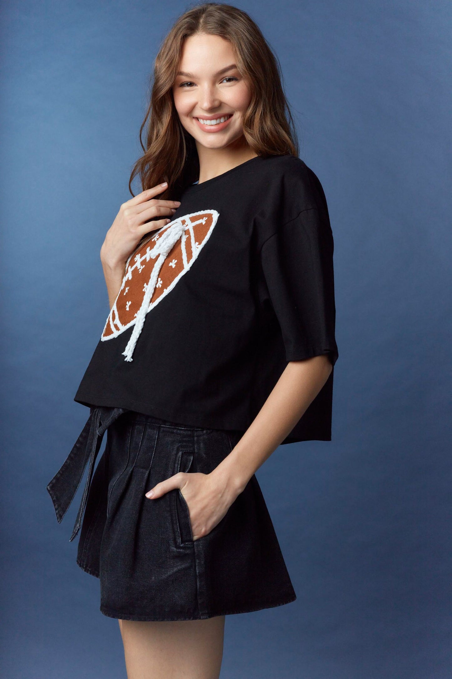 Black Football Shirt