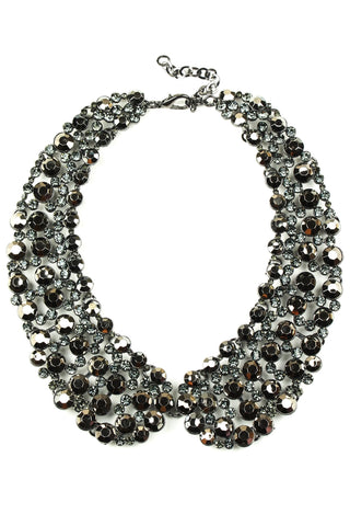 Diana Collar dark silver statement necklace 