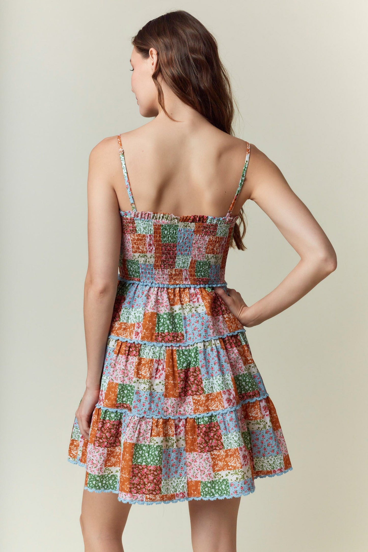 Multicolor Bow Dress Multi/Blue