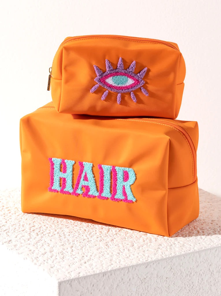 Hair Zip Pouch-Orange